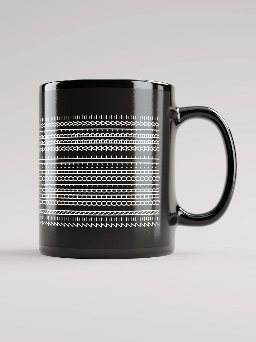 Mug Noir Codé Zen Blanc - Zen Quoi Qu'il Arrive - Cadeau élégant product image (1)