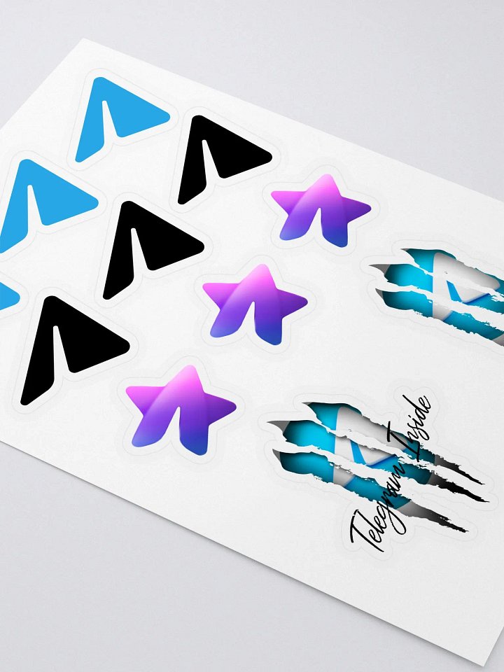 Hoja de pegatinas logos de Telegram + Telegram Inside product image (2)