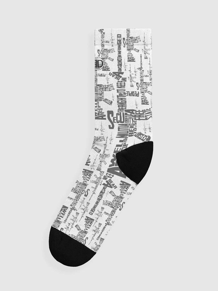 Eclectic Word Cloud | Premium Sustainable Crew Socks product image (1)
