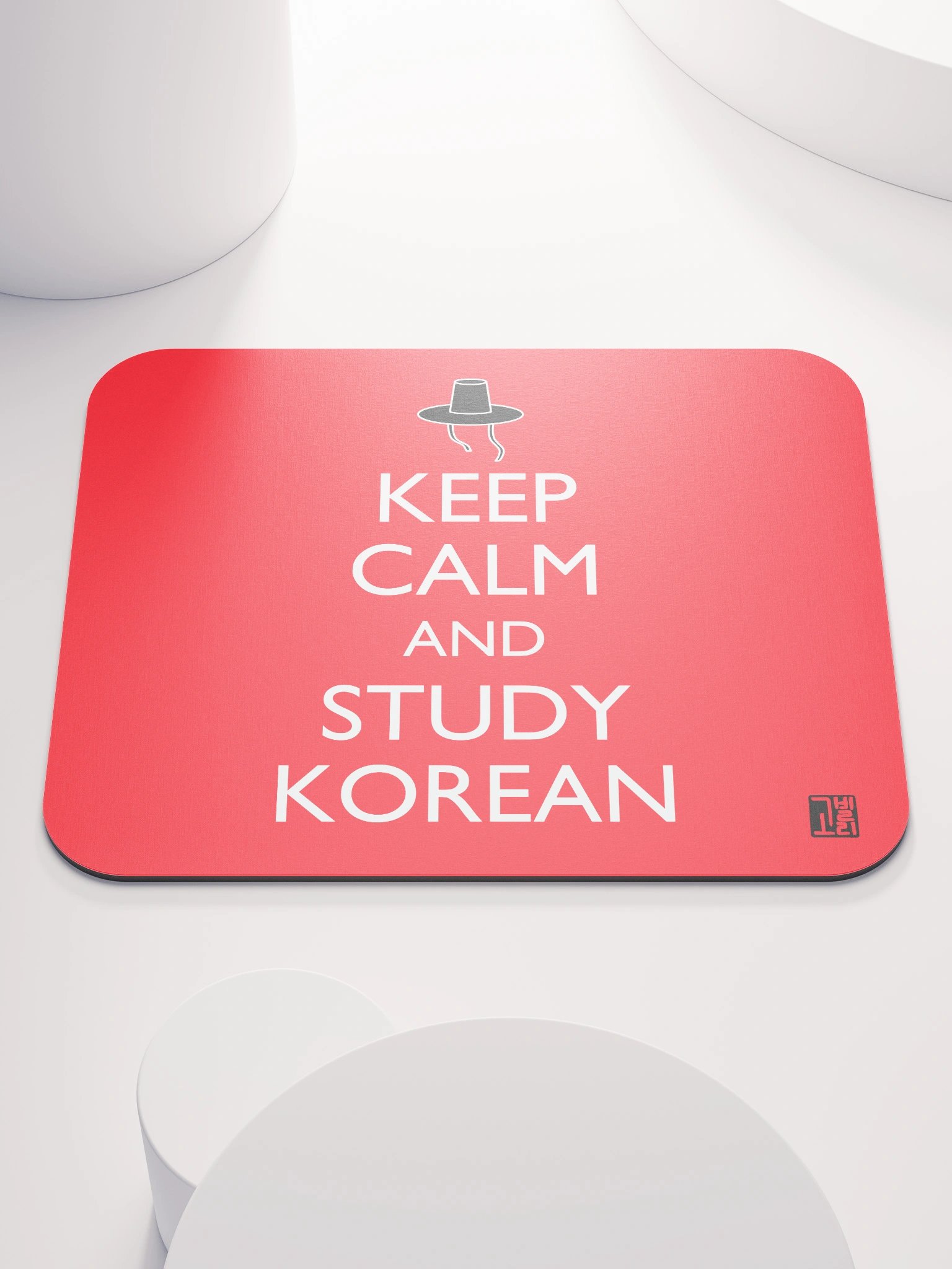 Keep Calm and Study Korean Mouse Pad product image (1)
