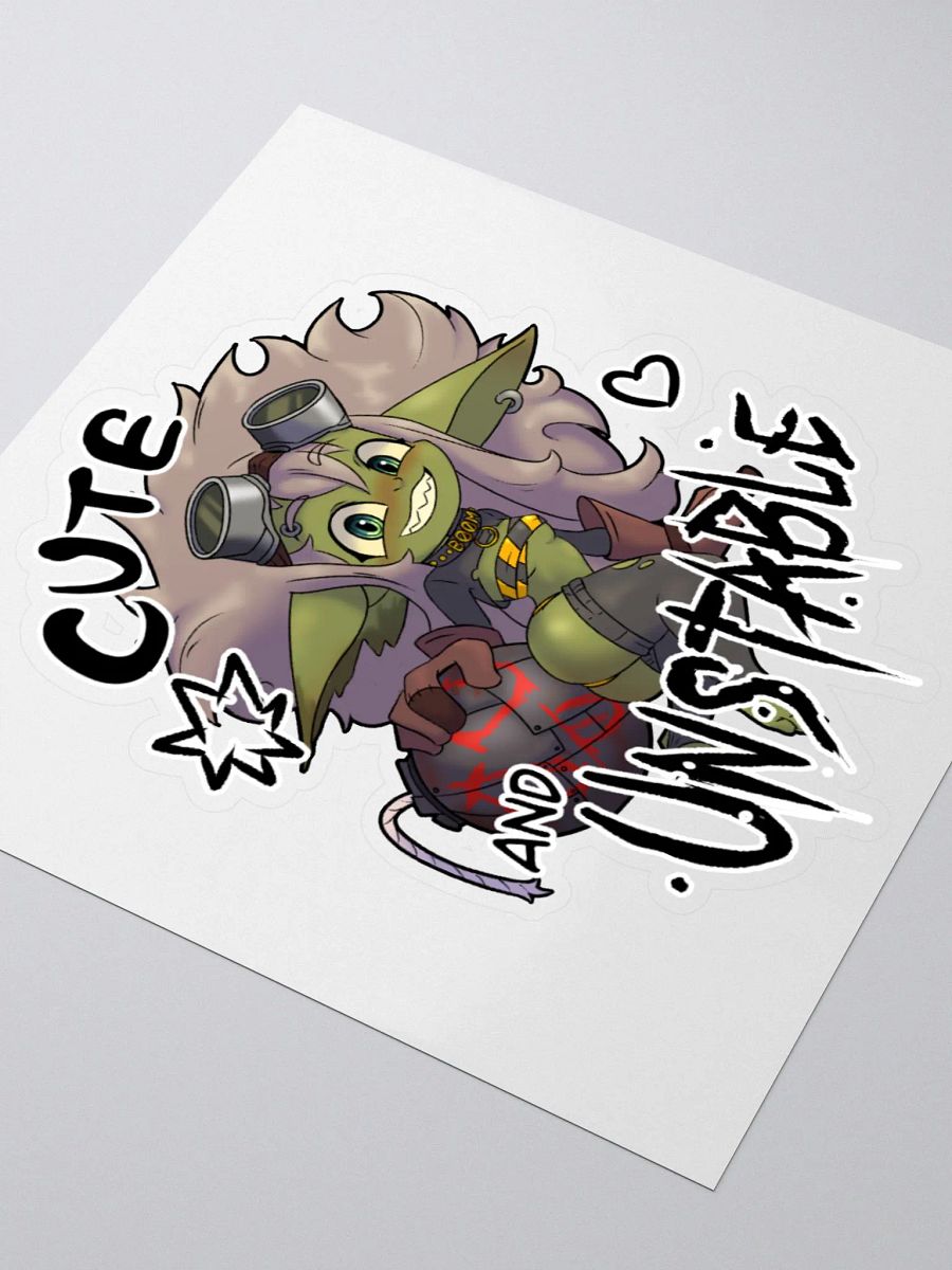 Cute and Unstable Sticker product image (3)