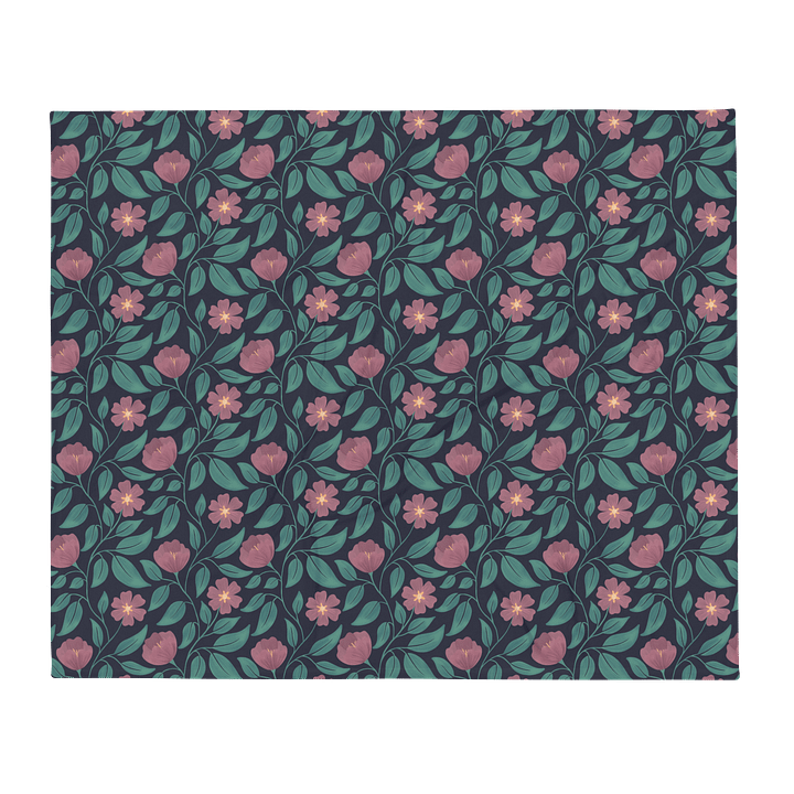 Crimson Cascade Throw Blanket product image (1)