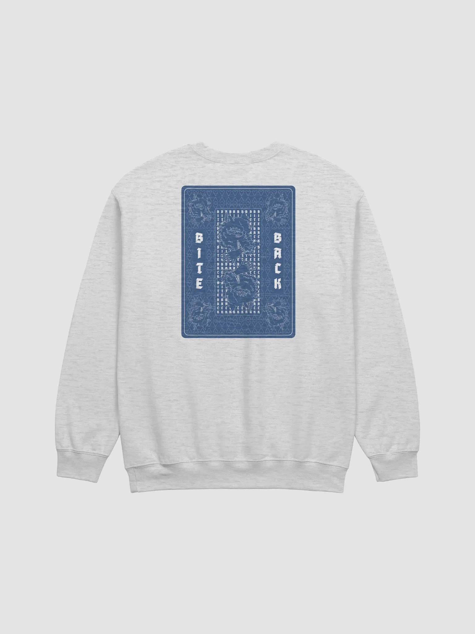 Bite Back blue card crewneck product image (2)
