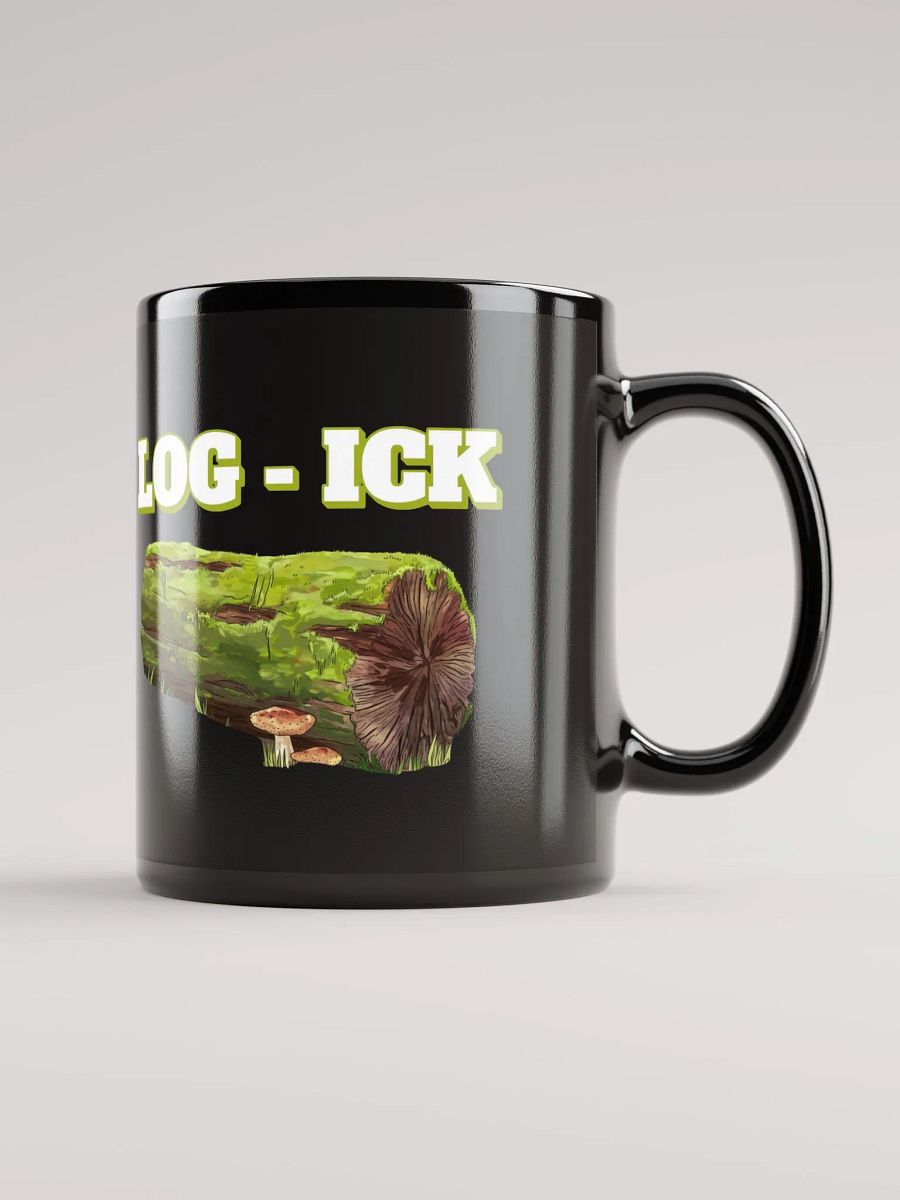 Log - Ick: Funny Play On Words Black Coffee Mug product image (1)