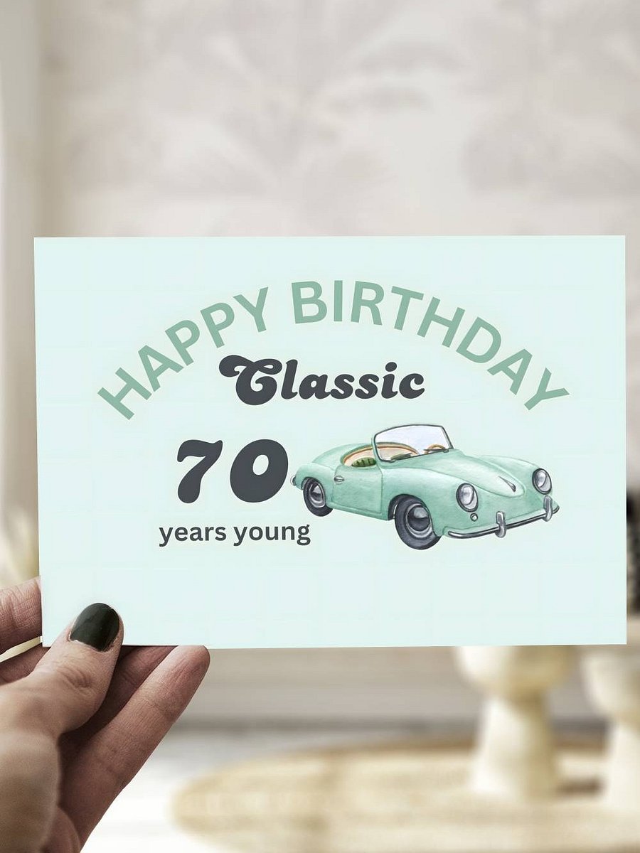70th Birthday Greeting Card product image (1)