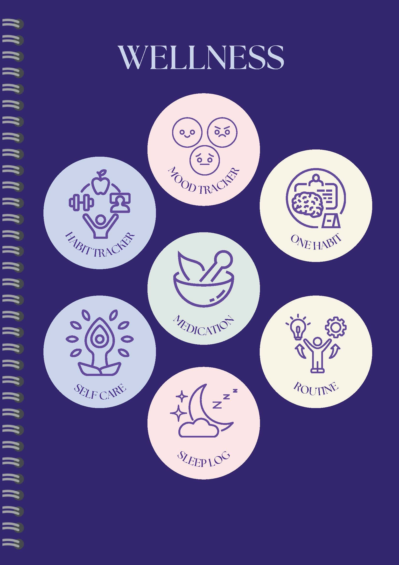 Detailed Undated Planner - Abstract Purple Marble product image (4)