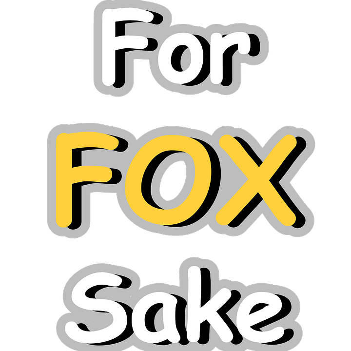 For Fox Sake Sticker product image (1)