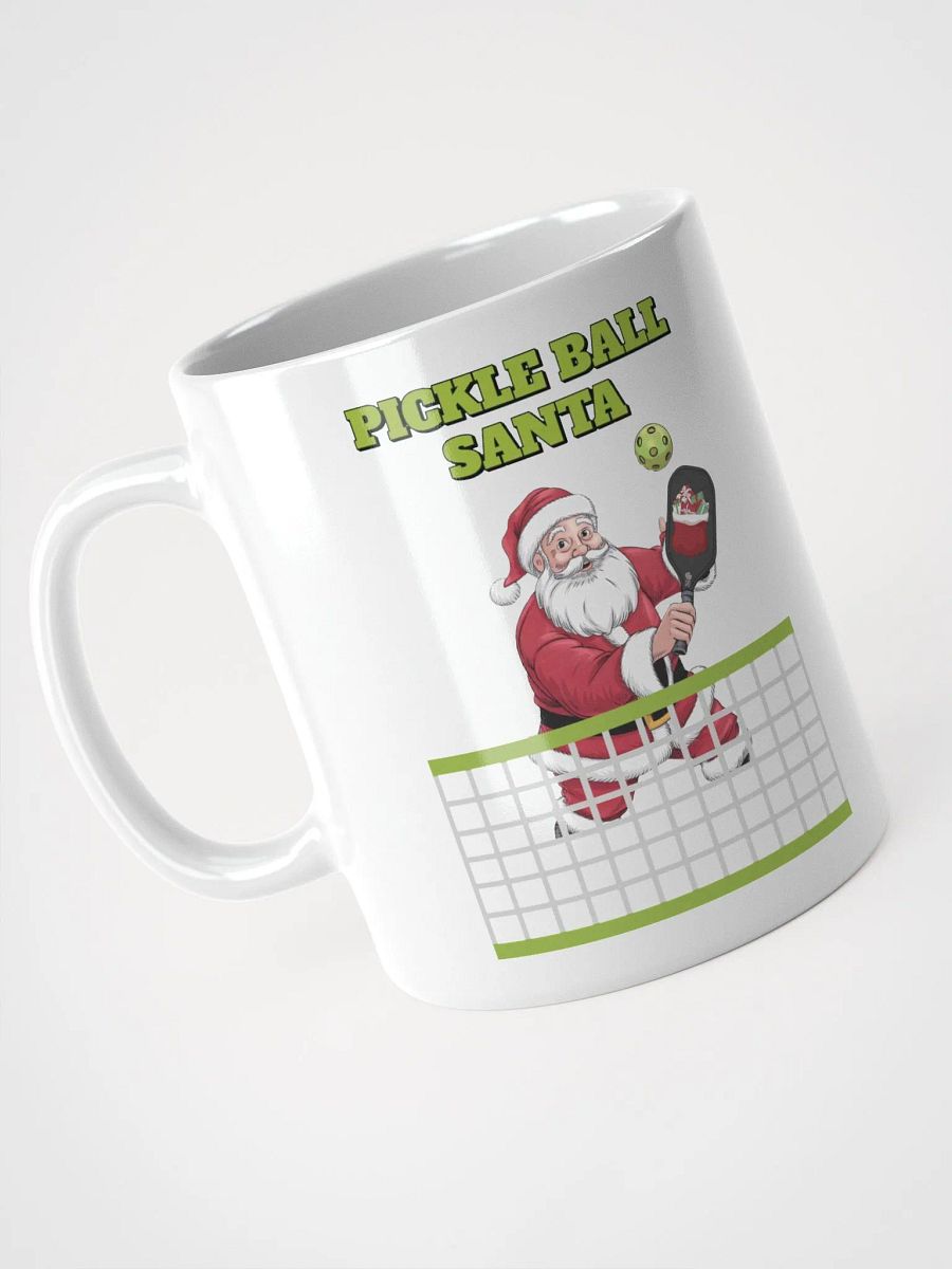 Pickle Ball Santa - Christmas Design White Mug product image (7)