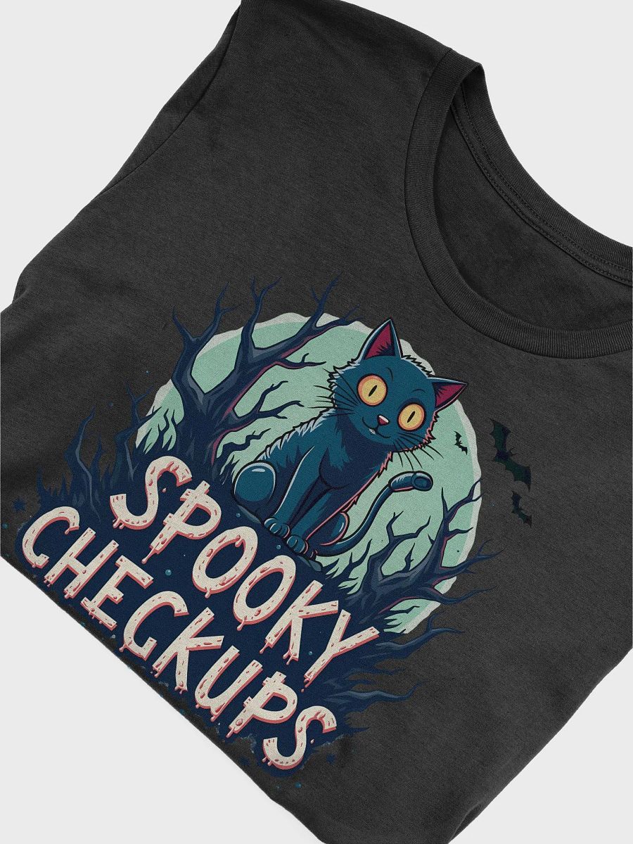 Spooky Checkups Moonlit Feline Glow T-Shirt product image (13)