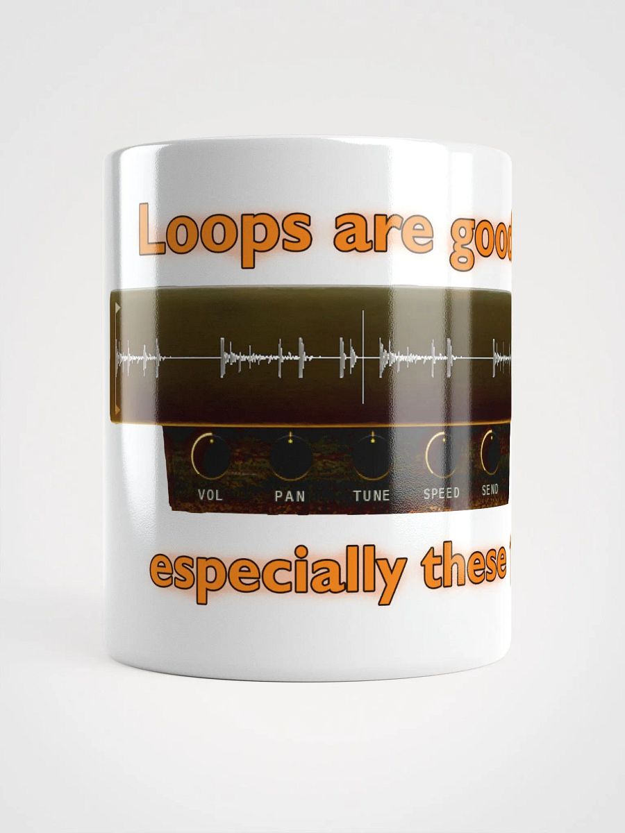 Loops are good! White Coffee cup product image (5)
