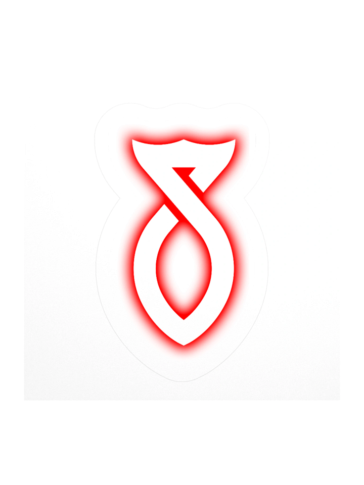 Red Glow Sticker product image (1)