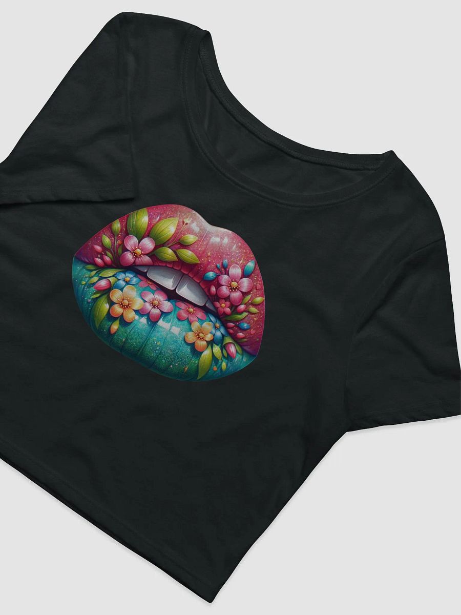 Blooming Lips Bella Canvas Crop Tee product image (4)
