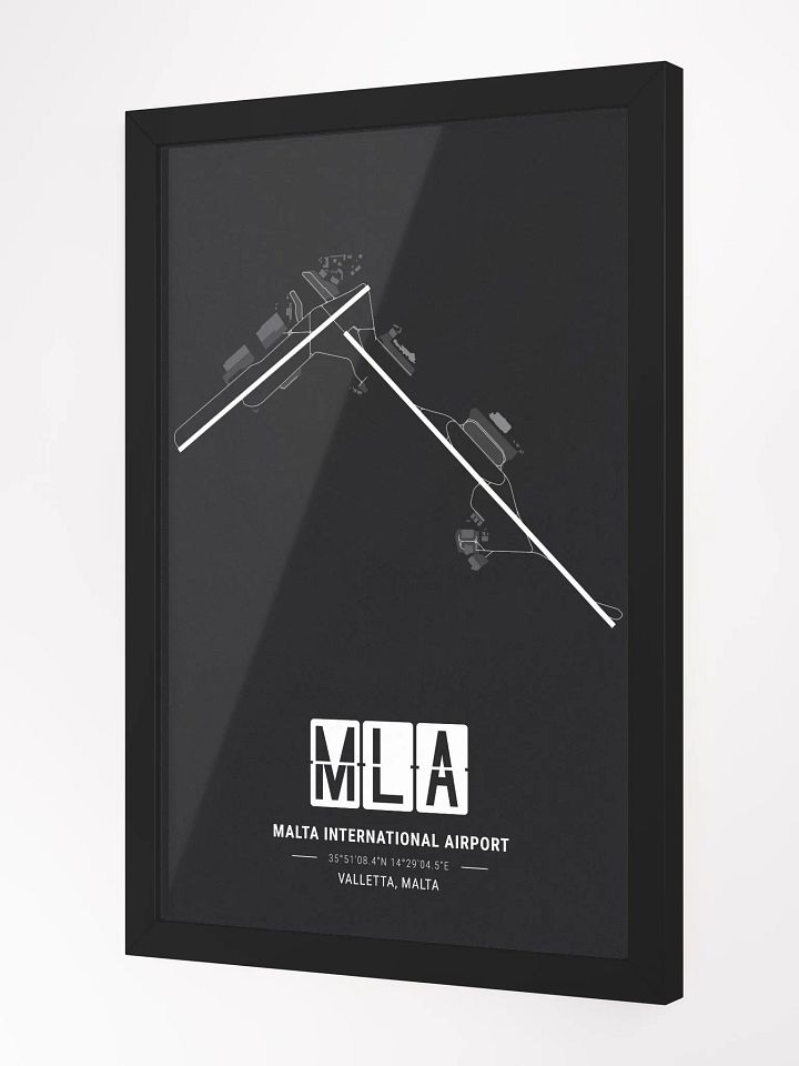 Framed Airport MLA Premium Map On Matt Paper product image (2)