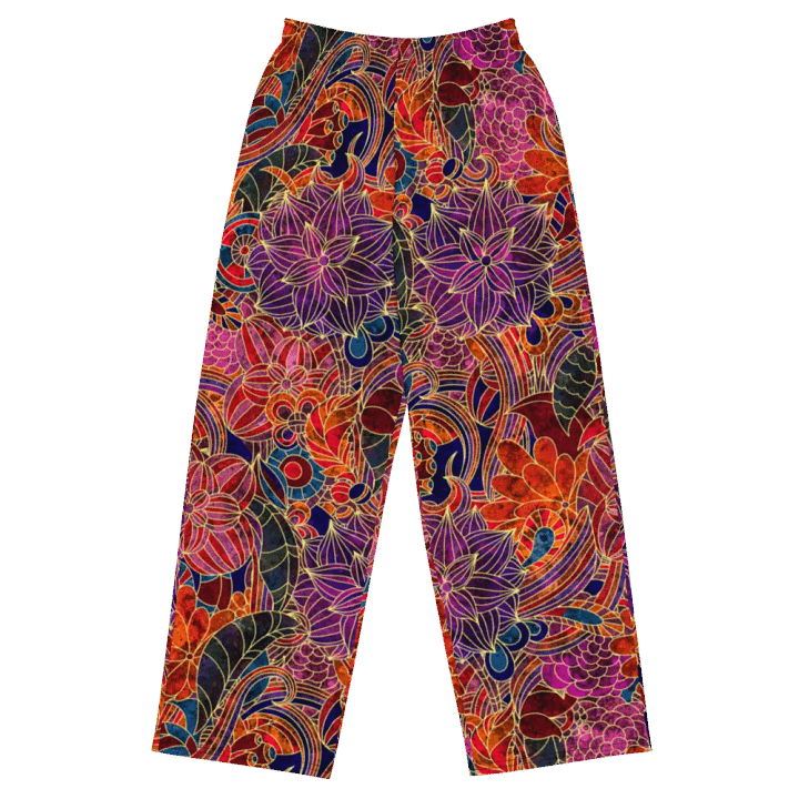 Golden Floral Wideleg Pants product image (2)