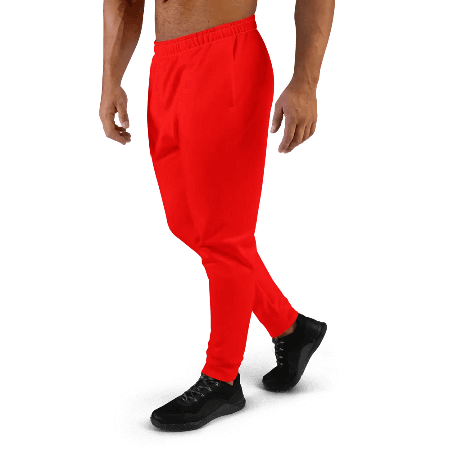 Plain Color Red Joggers product image (3)