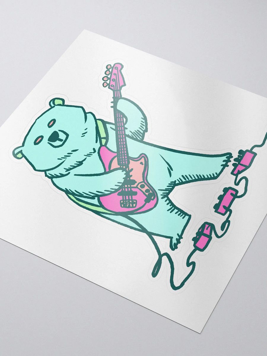 Bass Bear (neon) - sticker product image (3)