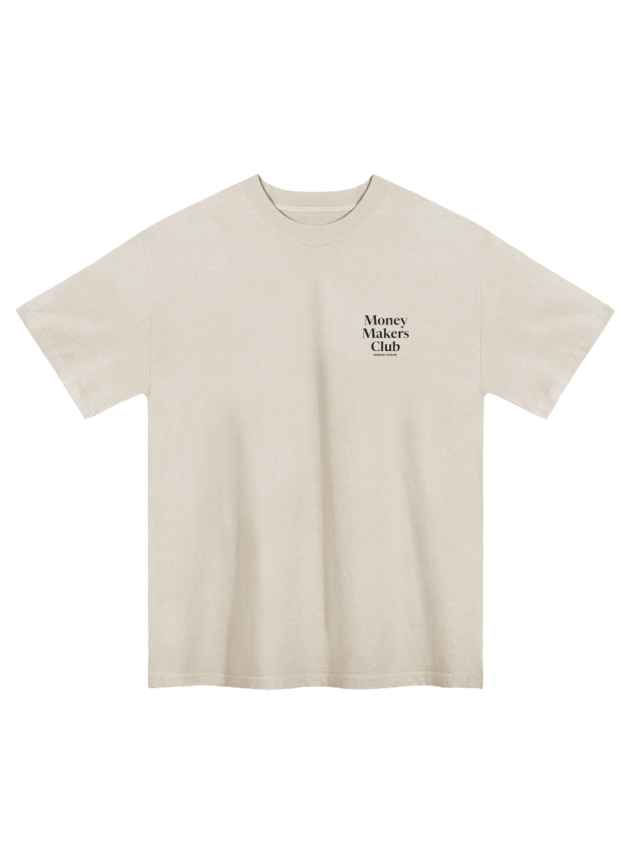 Money Makers Tee White Oversized product image (1)