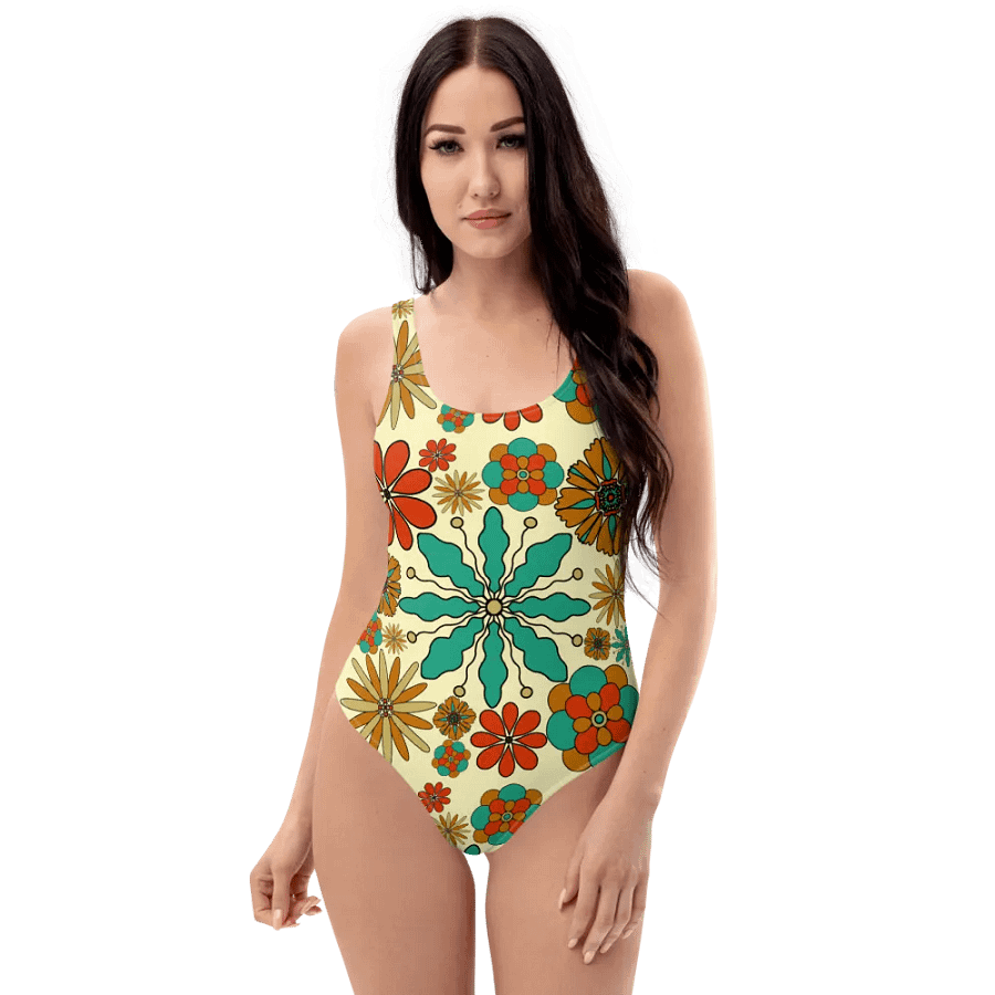 Retro Floral Reverie Swimsuit product image (10)
