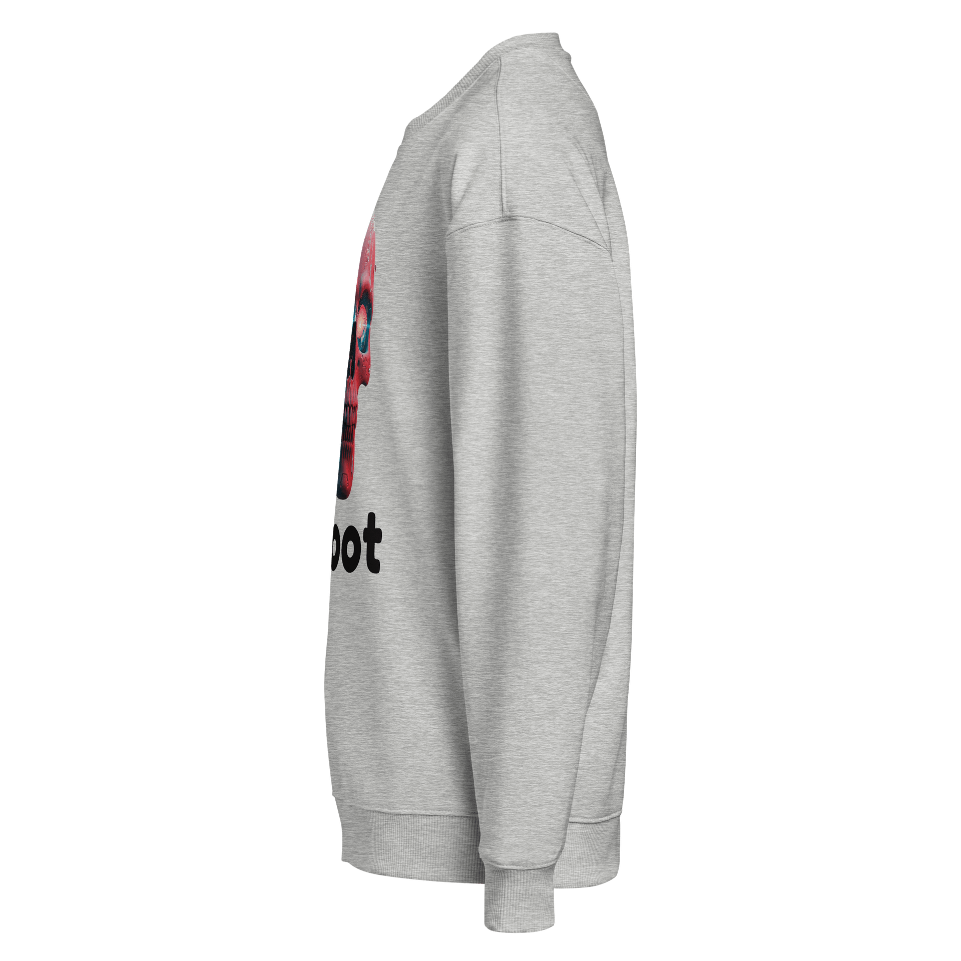 Digital Reboot Glow Skull Oversized Sweatshirt product image (4)