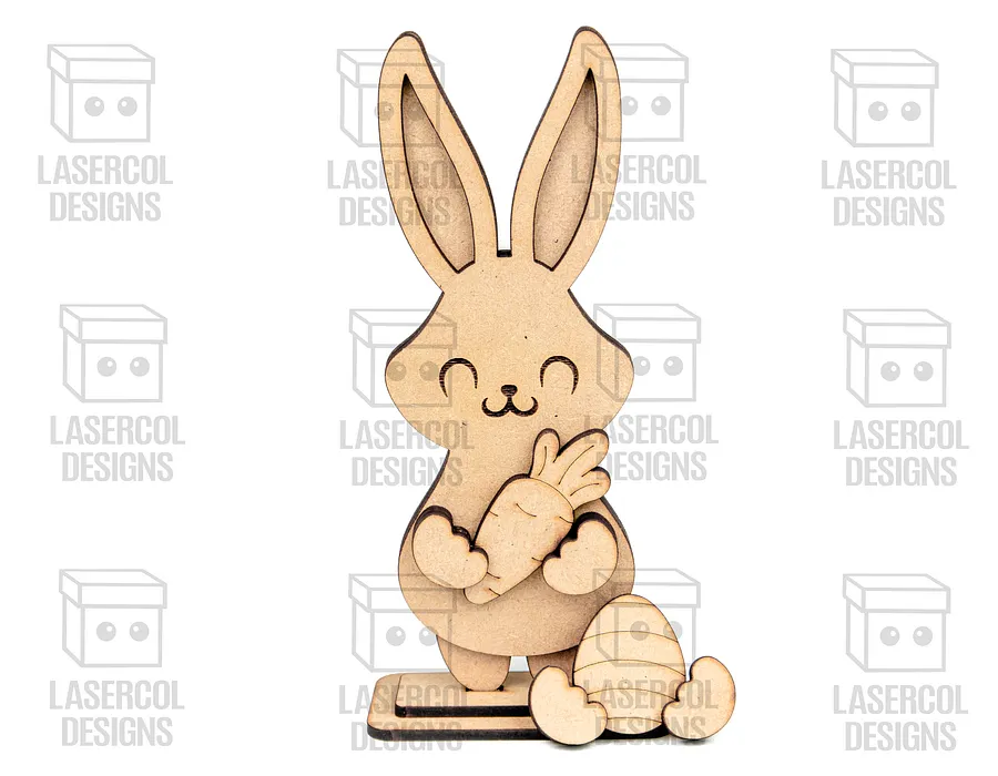Easter Bunny Set (2 Sizes, 5 Styles)- Laser Cut Files product image (5)