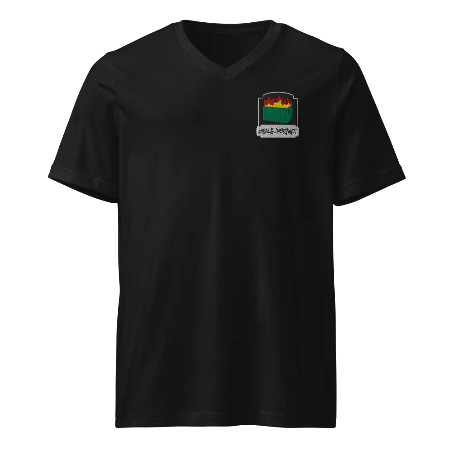 Dumpster Fire V-Neck Tee product image (1)