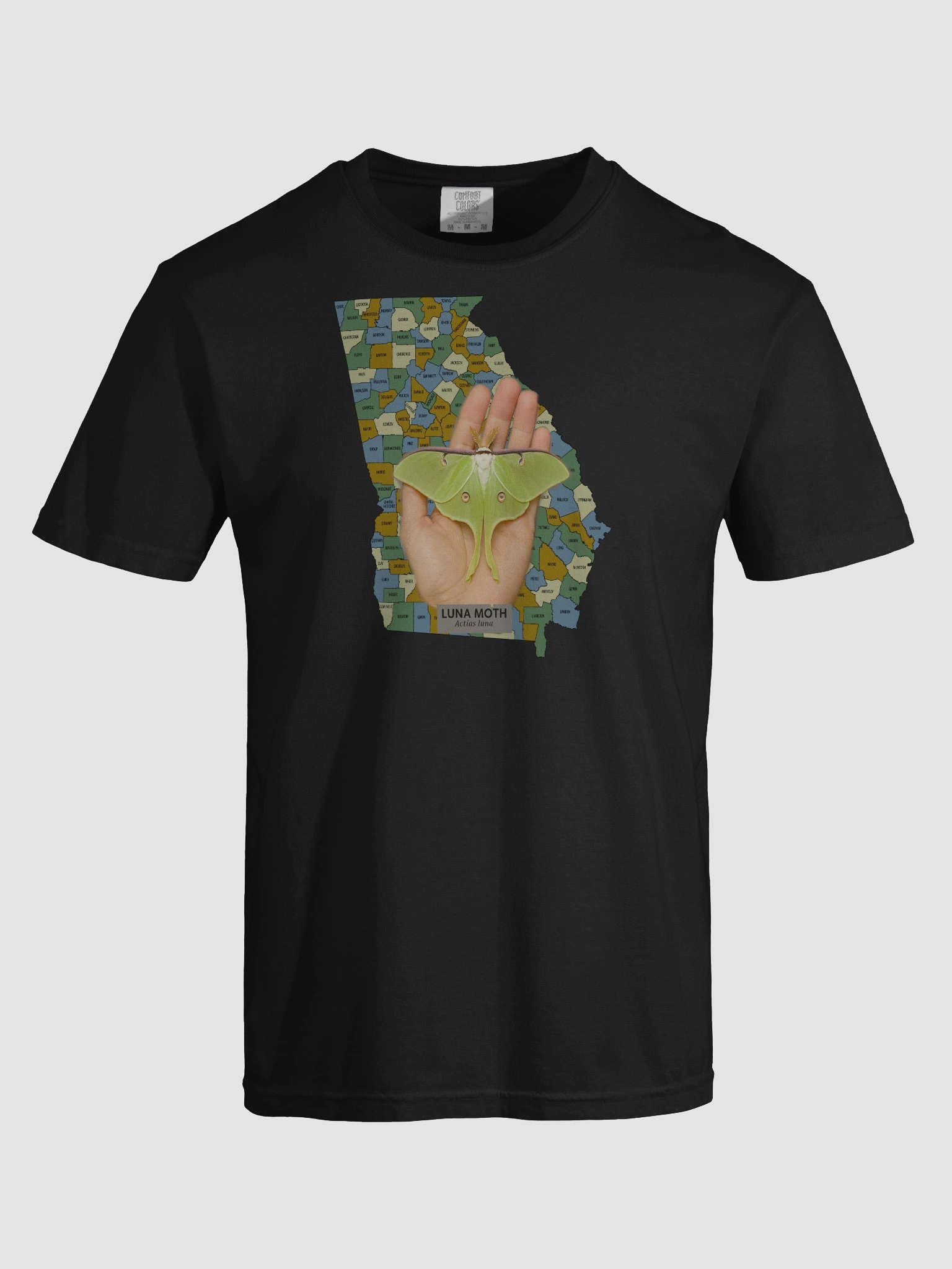 Luna Moth Georgia Map T-Shirt product image (67)