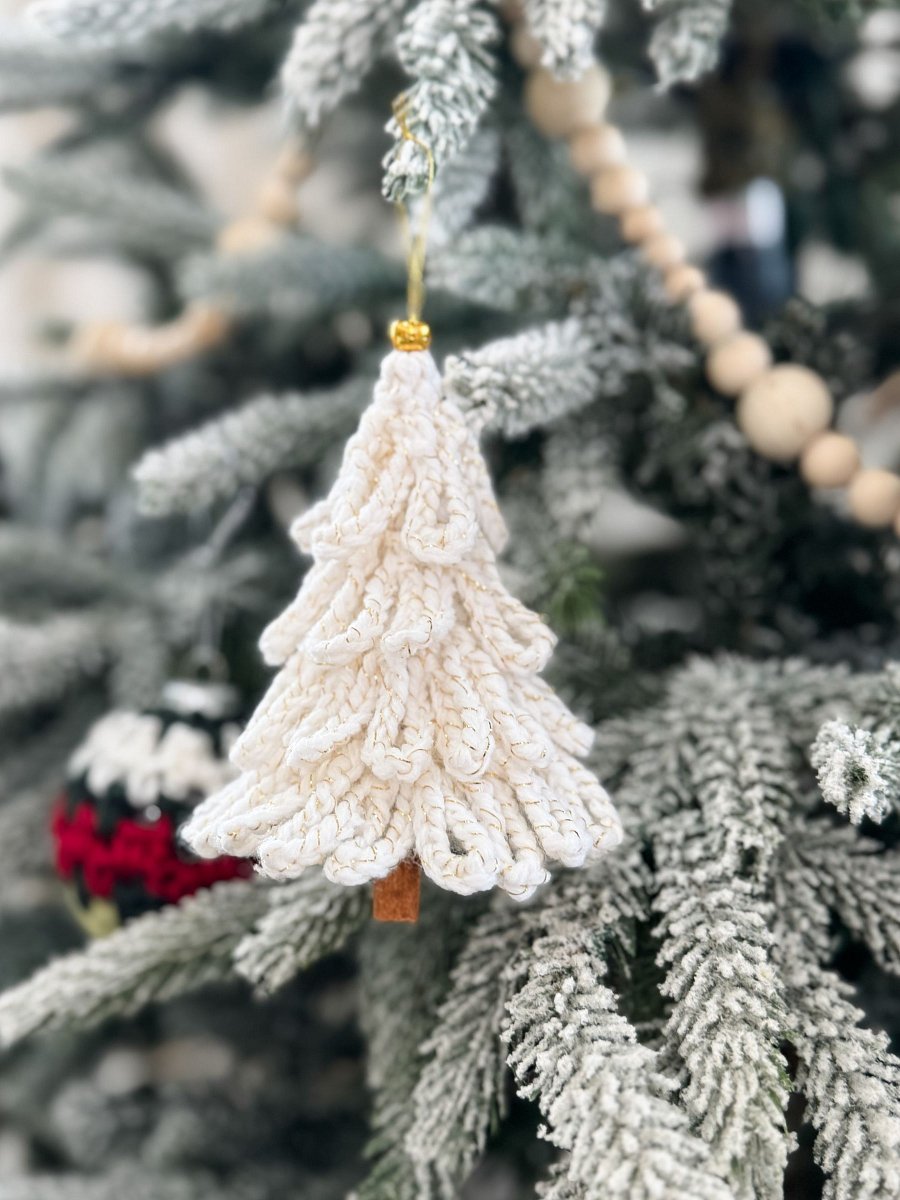 Loopy Tree Ornament Crochet Pattern product image (1)