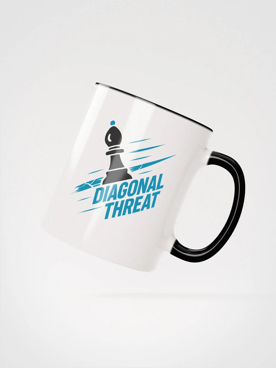 Diagonal Threat - Ceramic Mug with Color Inside product image (27)