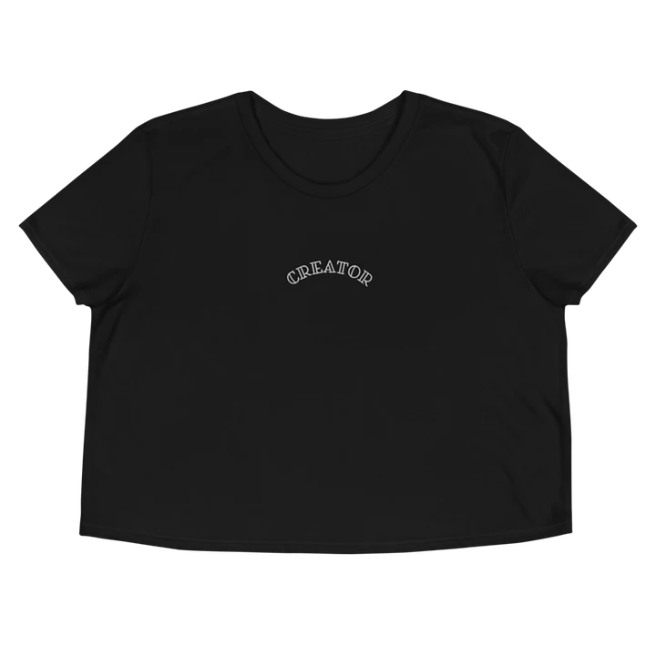 The Mini Embroidery - Black Crop Tee product image (1)