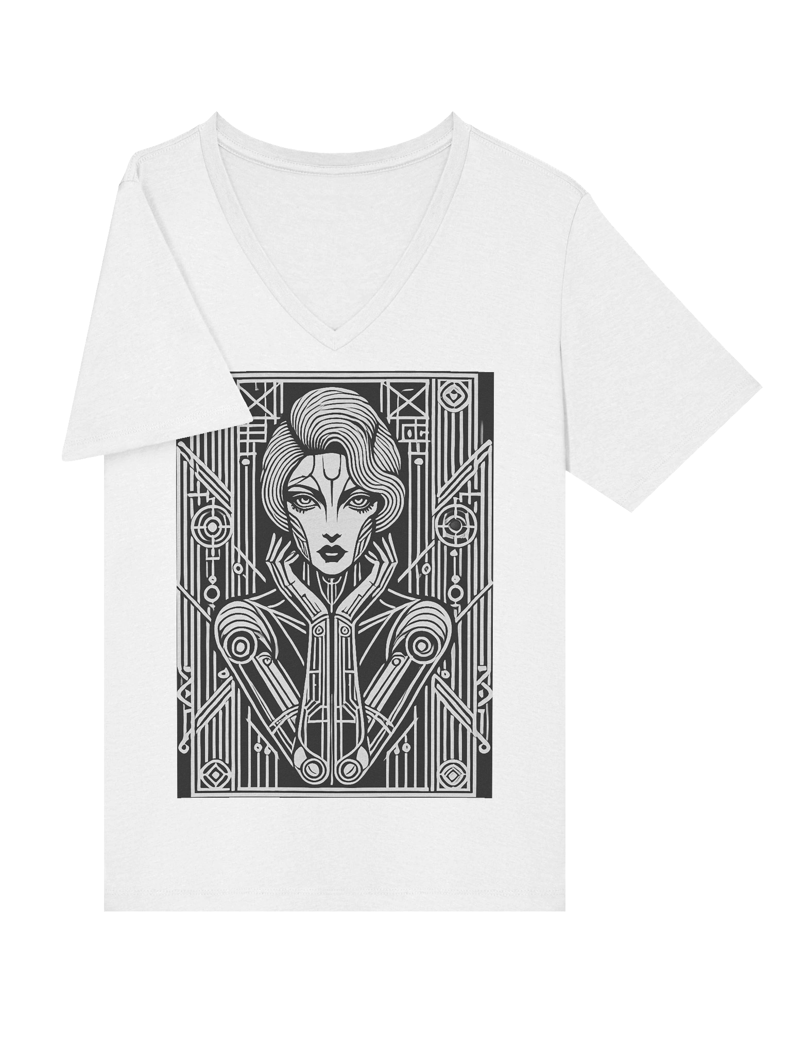 Android Girlfriend V-Neck product image (5)