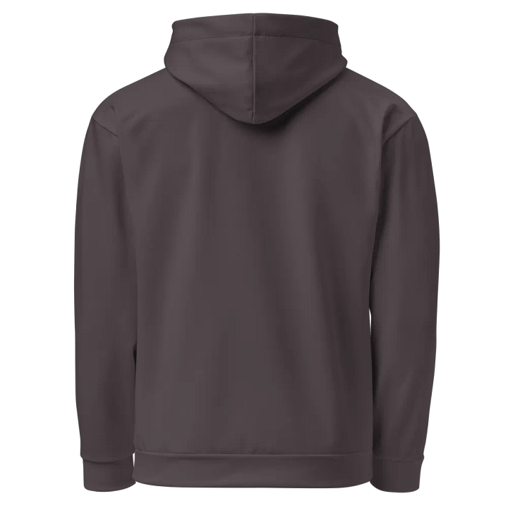 Plain Dark Brown True Summer Unisex Recycled Polyester Heavyweight Premium Hoodie by Treasure Pie product image (2)