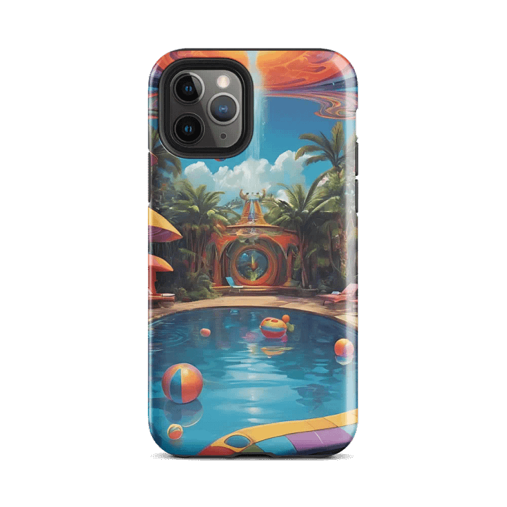 Psychedelic Pool Party iPhone Case product image (27)