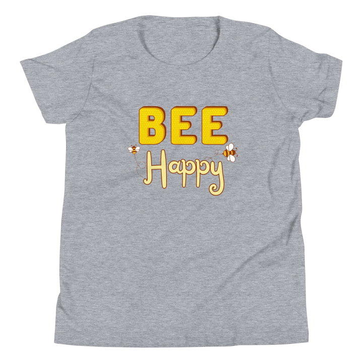 Bee Happy Youth T-Shirt product image (9)