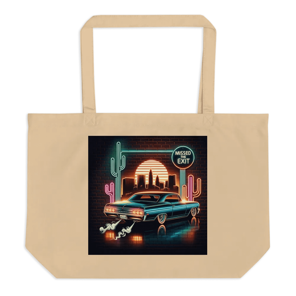 Neon Drive Organic Tote Bag product image (1)