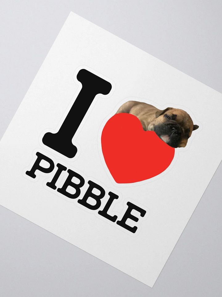 I LOVE PIBBLE STICKER product image (2)