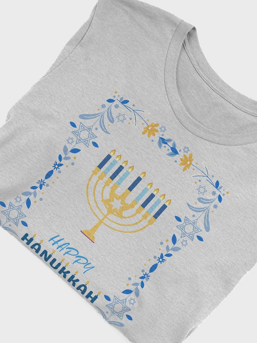 Festive Hanukkah Menorah Adult T-Shirt product image (42)