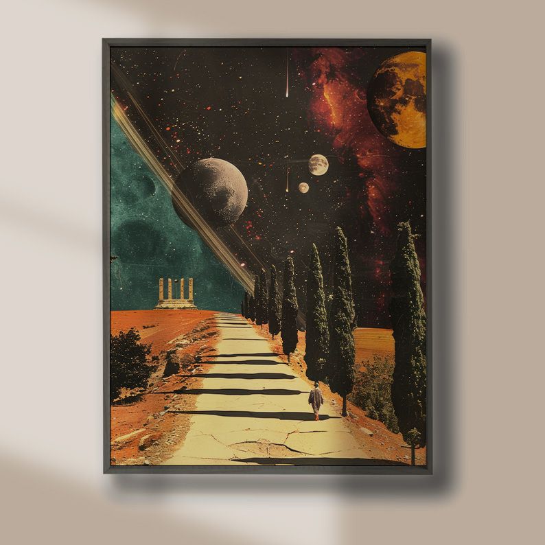 Surreal Cat Collage Gallery Wall Set of 6 Prints - DIGITAL product image (10)