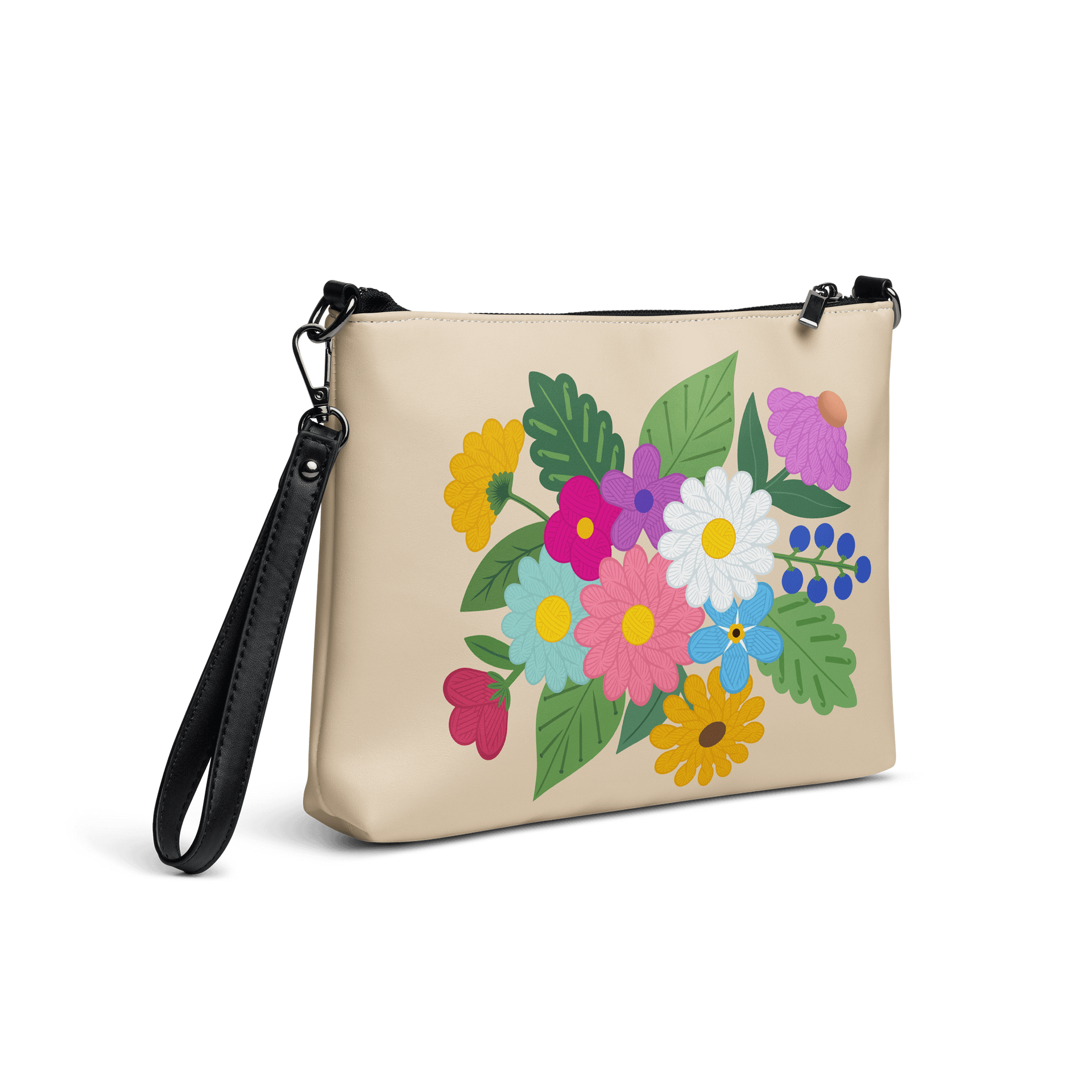 Floral Yarn Crossbody Purse product image (5)