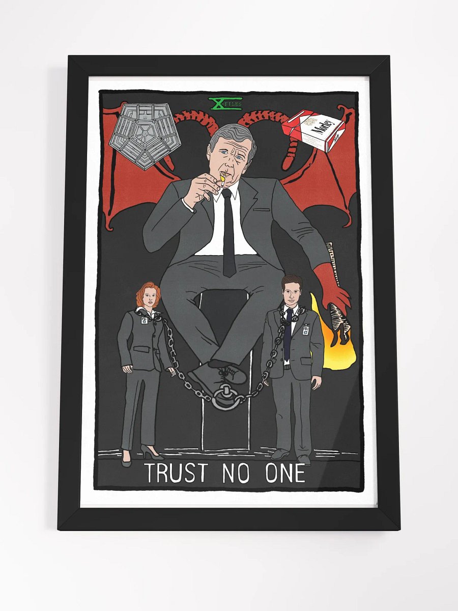 The Cigarette Smoking Man Devil Tarot Card Framed Print product image (4)