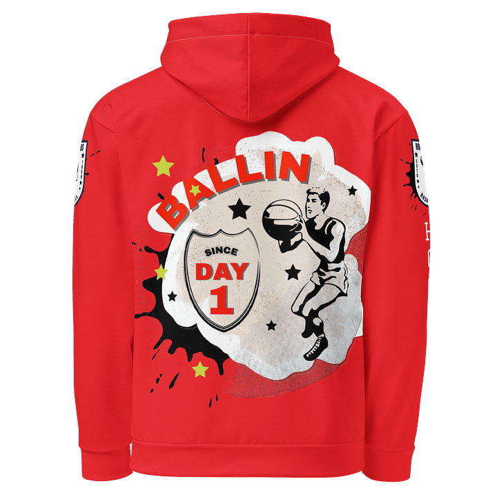 Ballin’ Since Day 1 – A Sporty Hoodie with a Playful Vibe product image (2)