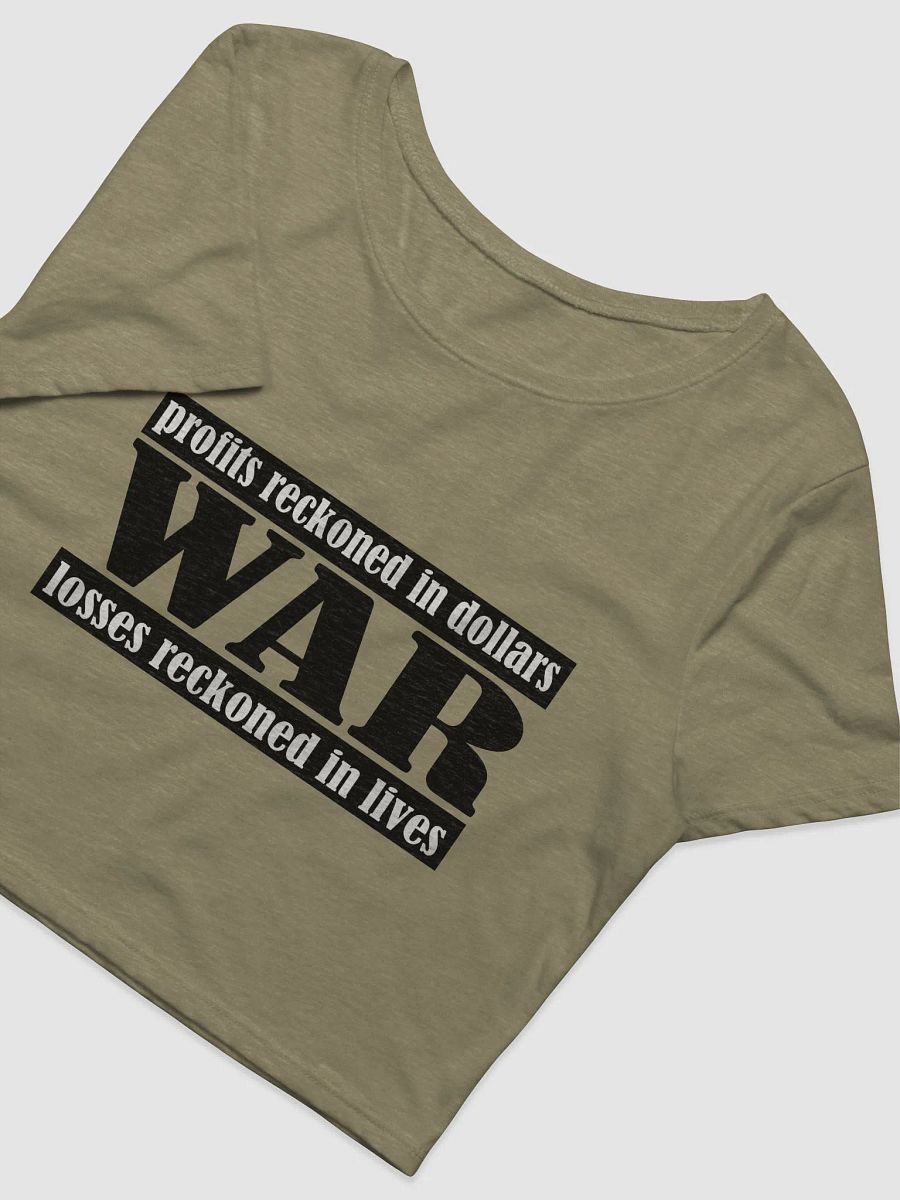 The Cost Of War - Bella+Canvas Women's Crop Tee product image (2)