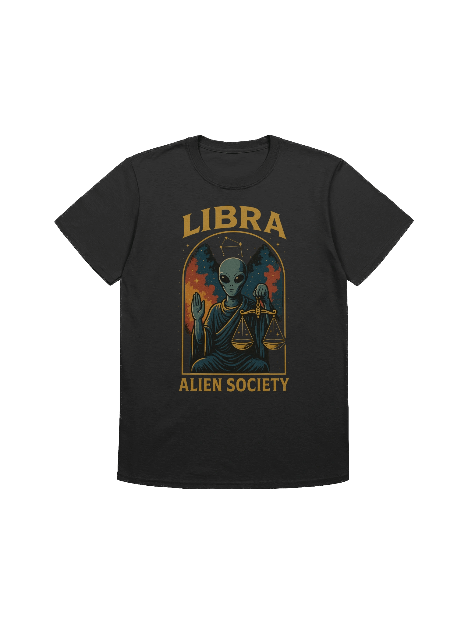 Celestial Libra Alien T-Shirt product image (1)