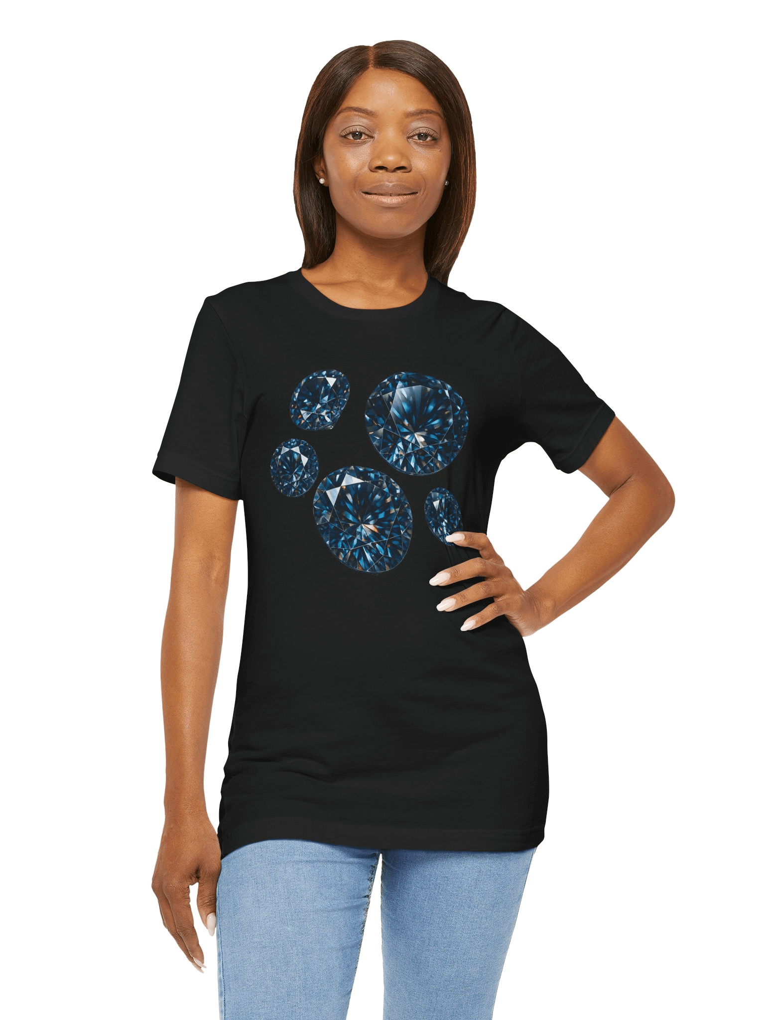 Sapphire Sparkle Cluster T-Shirt product image (4)