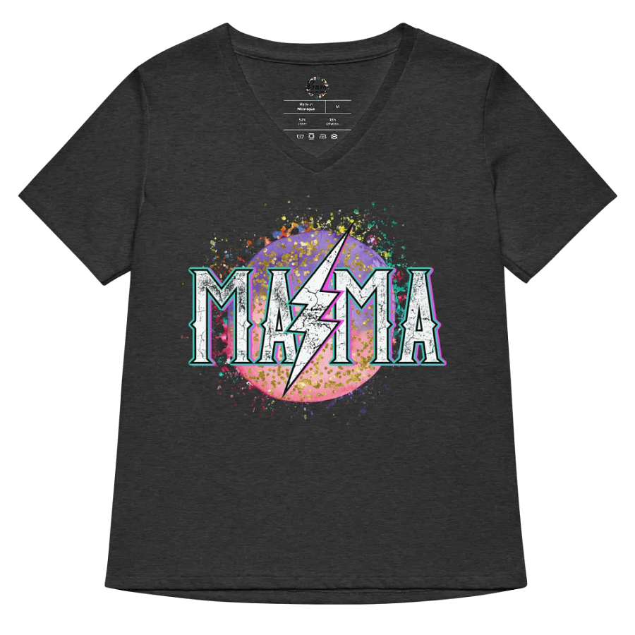 'MAMA' Lightning Bolt V-Neck Tee product image (32)