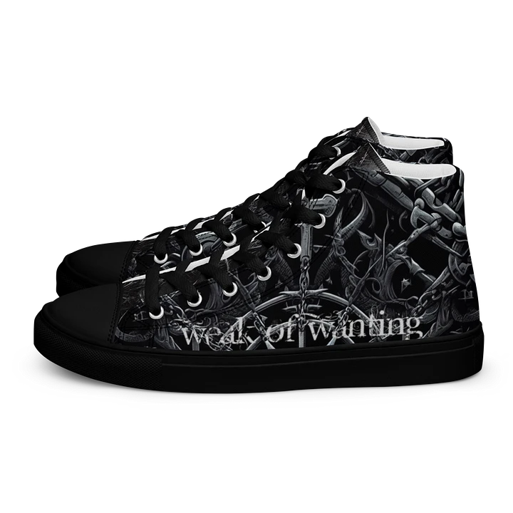 Weak Of Wanting Gothic / Metal Logo High Tops product image (1)