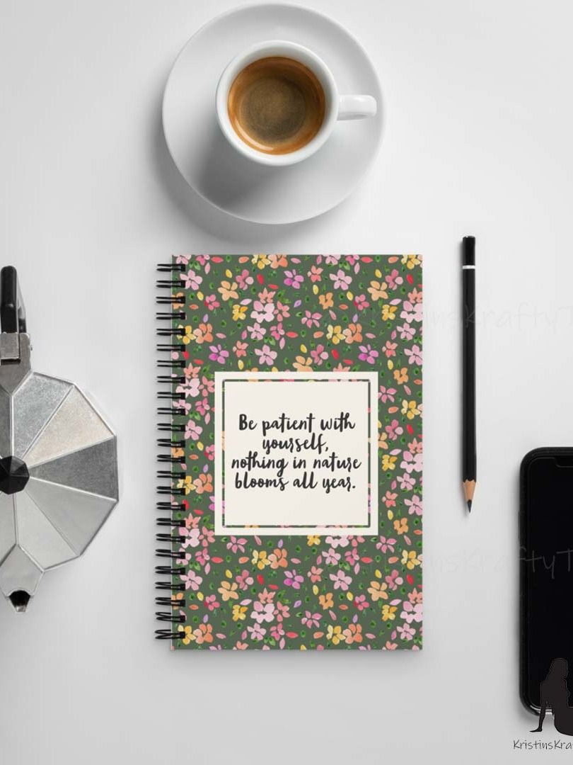 Be Patient with Yourself Inspirational Notebook product image (7)