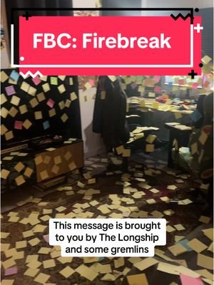 Since its out now: This message is brought to you by The Longship and some gremlins #fbcfirebreak #control #firebreak @Viking Blonde 