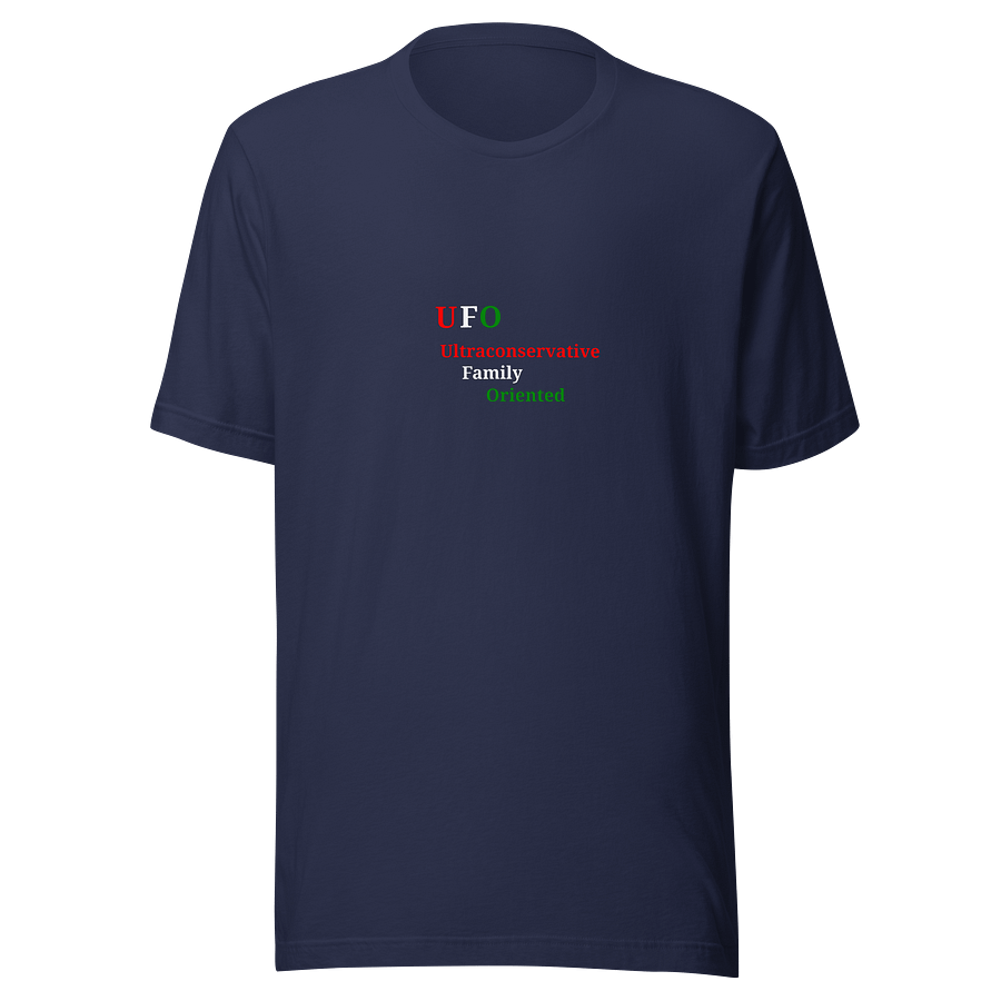 UFO Acronym Colorful Unisex T-Shirt product image (1)