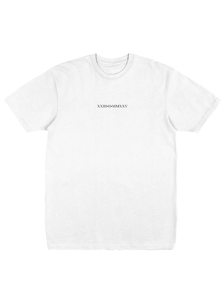 Release date t-shirt white product image (1)