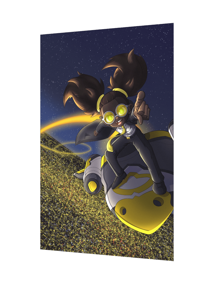 (12" x 18") Night Sky Luna Print product image (3)